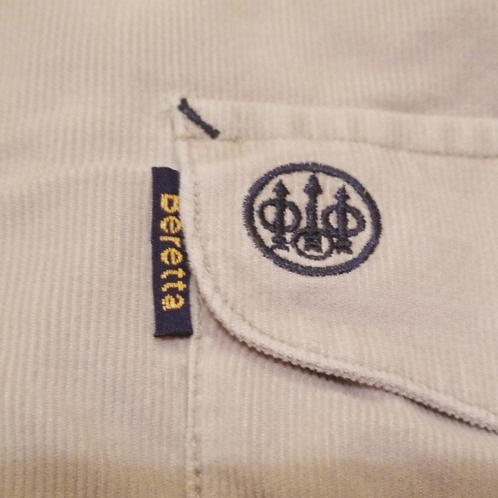 Beretta Shooting Shirt tan corduroy hunting EUC XL